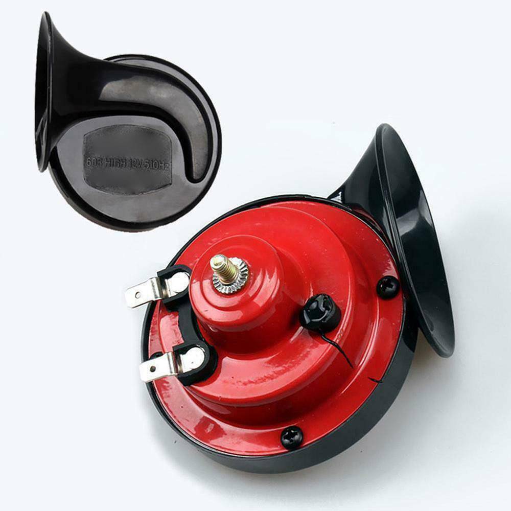 2pcs Universal Loud Car Horn 12V Electric Snail Train Horn Super Loud Waterproof Horns Siren for Motorcycle Car Truck SUV Boat