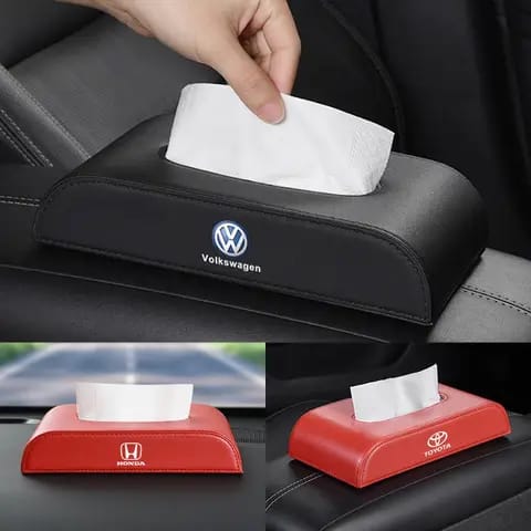 Leather Car Armrest Tissue Serviettes Box Holder Dashboard Serviettes Box Holder Interior Accessories Armrest Box Dashboard Box Holder
