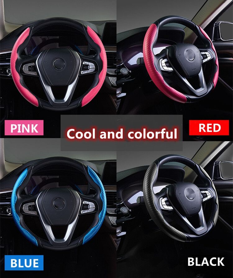 Universal car anti slip steering wheel cover 2halves