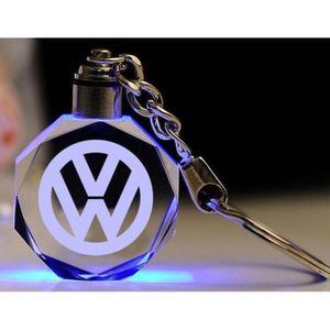 Crystal Car Key Holder With LED Light Key Chain Holders Keyholder