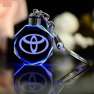 Crystal Car Key Holder With LED Light Key Chain Holders Keyholder