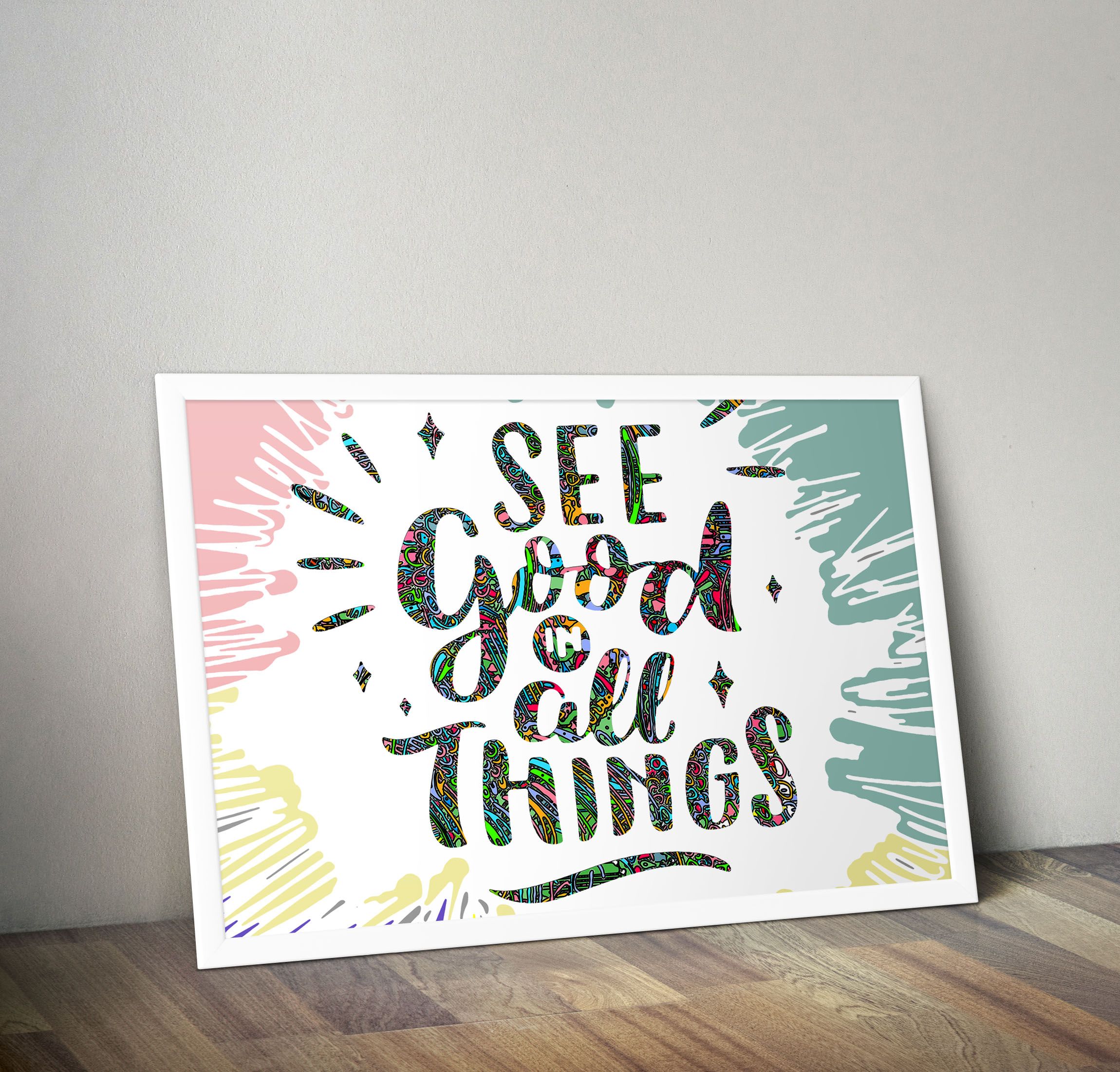 Inspirational Wall Art for Women – White Framed Wood, A4 (9.5 x 11 in) with Unbreakable Glass | Ready to Hang | Motivational Quotes for Home, Office, Nursery & Gift