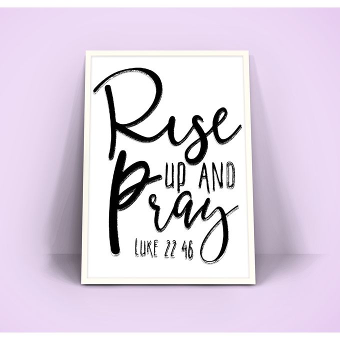 Assorted Faith Based Bible Verse Wall decor, 3 Pieces Framed Wall Art Pieces, As for me and my house we shall the Lord, Rise and Pray, Wall Decor For Living Room Bedroom, Prayer Room, Study Room, Gift