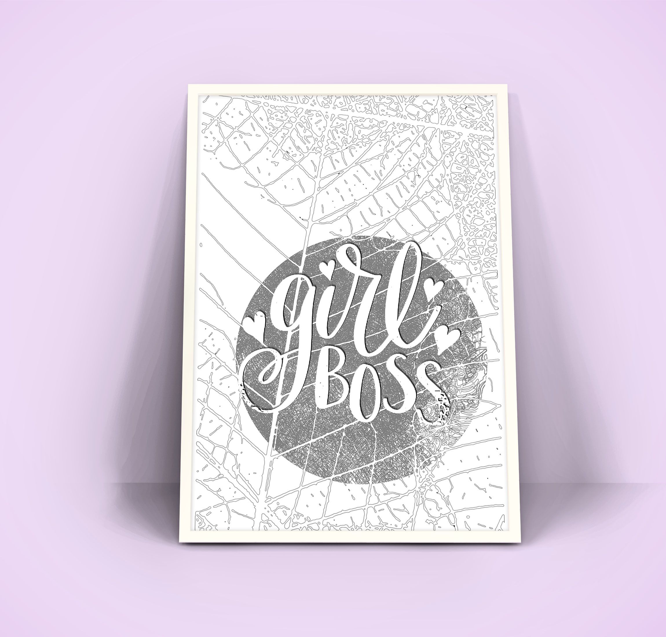 Framed Wal Posters- Never Give up- God has a Plan, Be Kind, Nothing is Impossible, Stay Humble, Girl noss, No Limits- ready to Hang FramedA A4 Size- white Wooden frame for Living room, Desk Table top