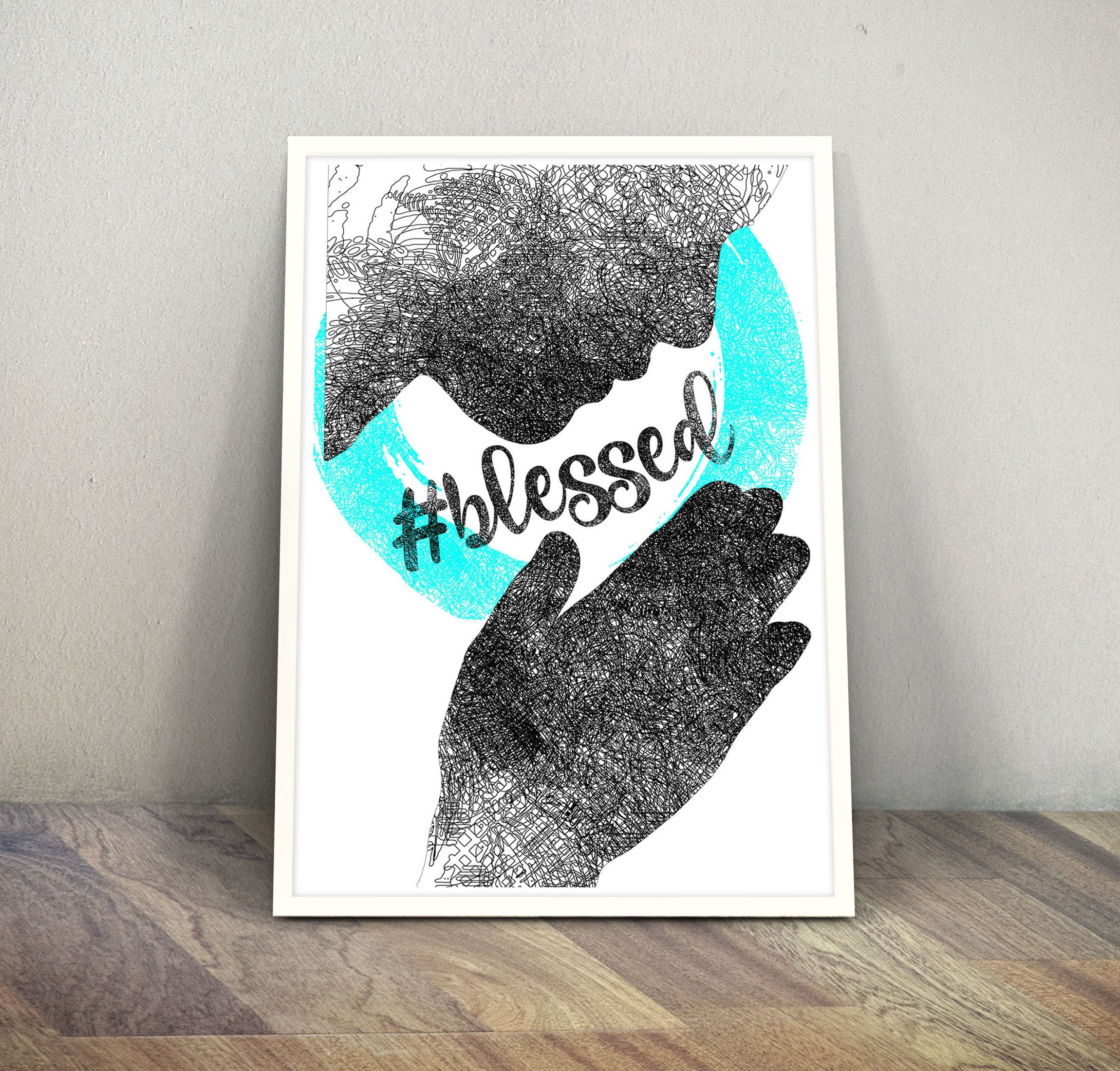 Home Decor Prints for Living Room, Wall Decor Framed Posters with Quote for Living room, Above Bed Decor, Desk, Shelf Poster, Contemporary Abstract Drawings Motivational Inspirational Wall Poster