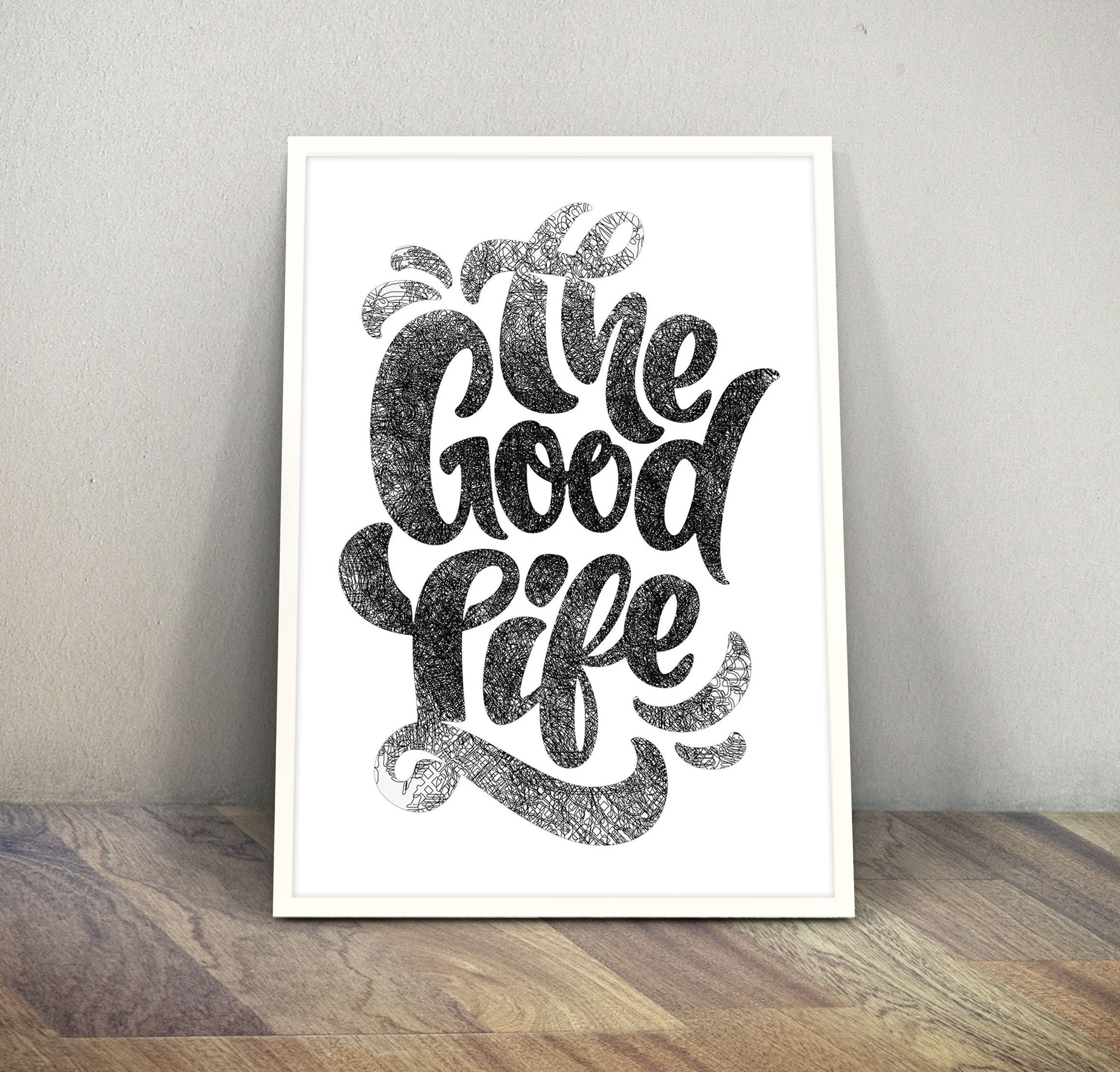 Home Decor Prints for Living Room, Wall Decor Framed Posters with Quote for Living room, Above Bed Decor, Desk, Shelf Poster, Contemporary Abstract Drawings Motivational Inspirational Wall Poster
