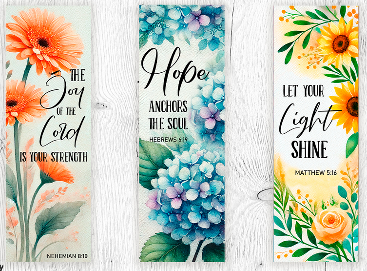 Floral Bible Scripture Quote Canvas Wall Poster Religious Texts for Office, Bedroom, Christian Home Decoration, Church Office Decor- Bible Verse wall Art Word of God Prayer Room Pray