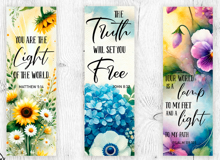 Floral Bible Scripture Quote Canvas Wall Poster Religious Texts for Office, Bedroom, Christian Home Decoration, Church Office Decor- Bible Verse wall Art Word of God Prayer Room Pray