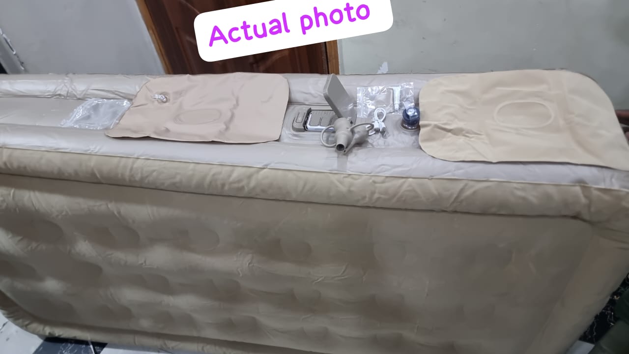 🤑🥳SHOP AT DISCOUNTED PRICE + ADDED OFFERS✔️🥳Cashmere Self inflatable BED +2 inflatable PILLOWS.