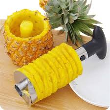 Pineapple Peeler And Slicer.Fast, high efficiency to peel, core and slice fresh pineapple in seconds.
With unique detachable wedger and make ready-to-eat chunks of pineapple.
Makes perfectly-shaped ri