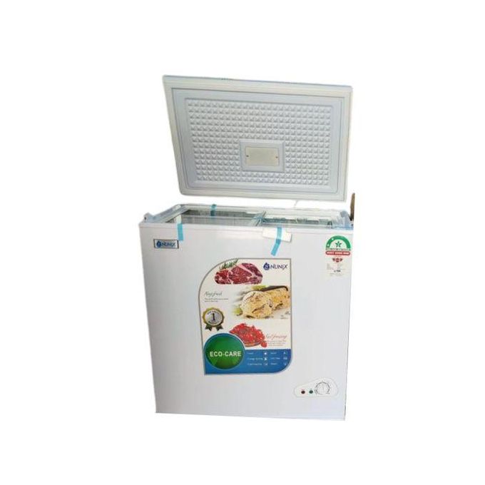 Nunix 150L Chest Freezer Reliable Quality With FREE Power Fridge Guard 1yr warranty - White Colour