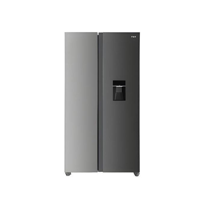 Mika Fridge, 595L, 2 Door Side By Side, No Frost, INVERTER Compressor, Inox Line Brush, Water Dispenser