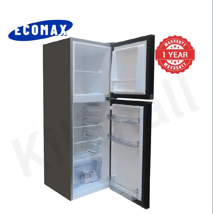 ECOMAX 138L Double Doors Fridge and Freezer BCD-138 Energy Saving Household Applicances Refrigerator