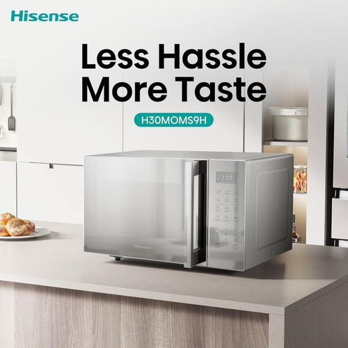 Hisense 30L Microwave Oven with Grill, Suitable for grilling Large Chicken and warming food