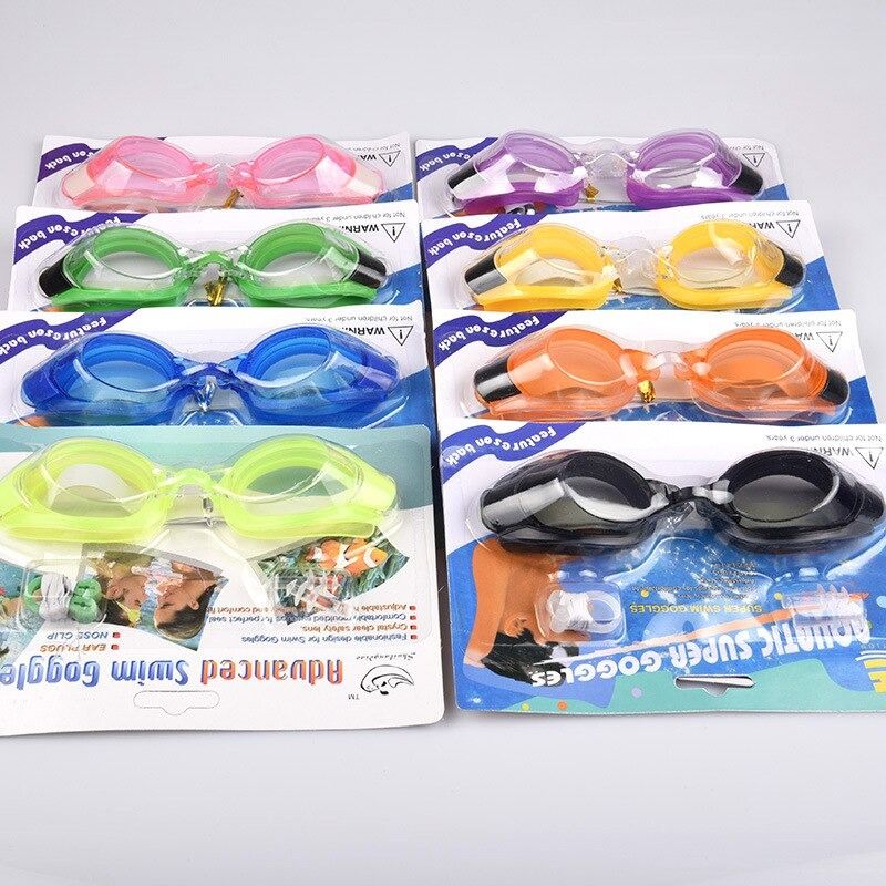 Kids  Swimming Goggles With Ear-Plug & Nose-Clip