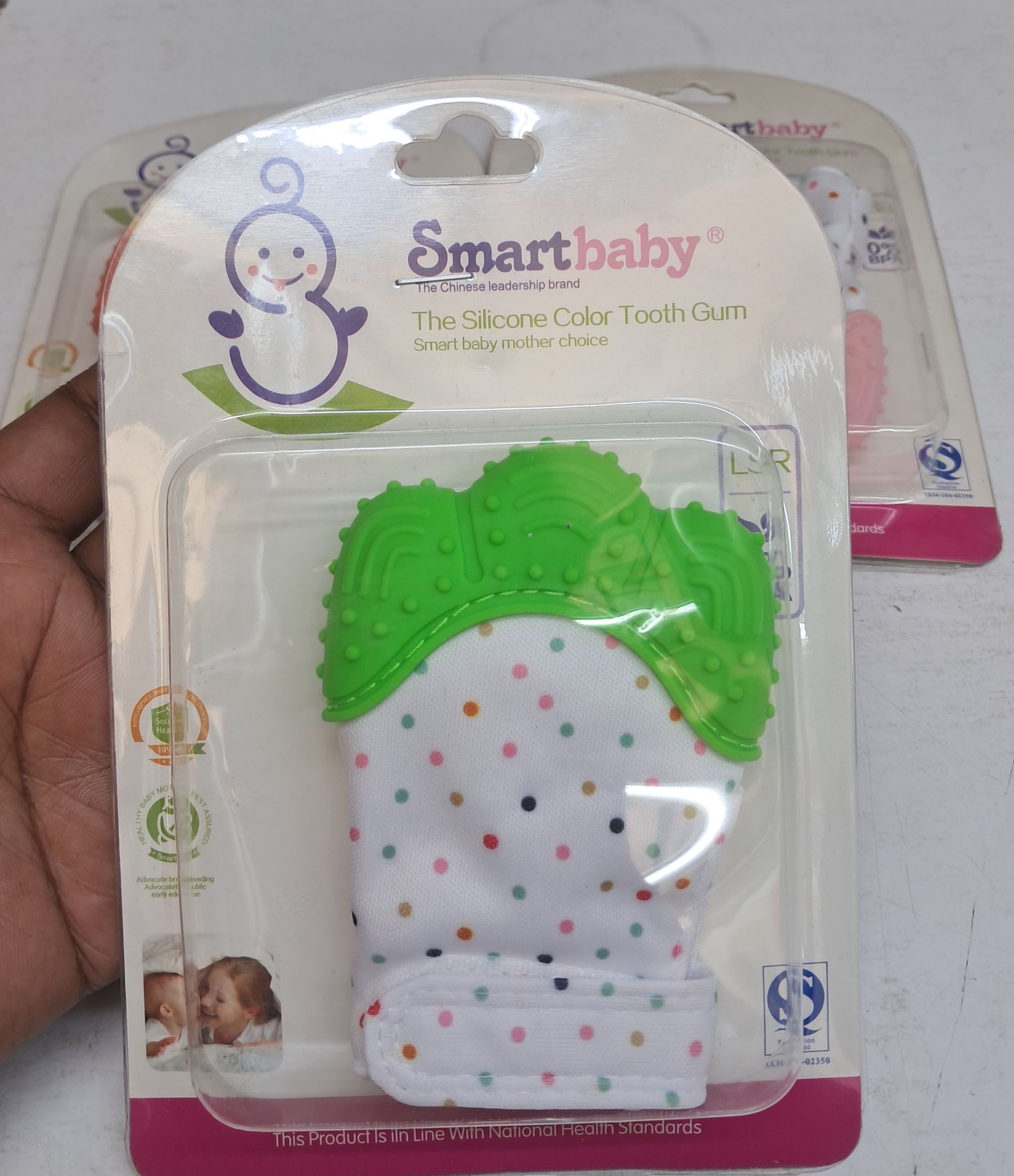 Baby Teething Mitten, Self Soothing Teether 1-Hand
