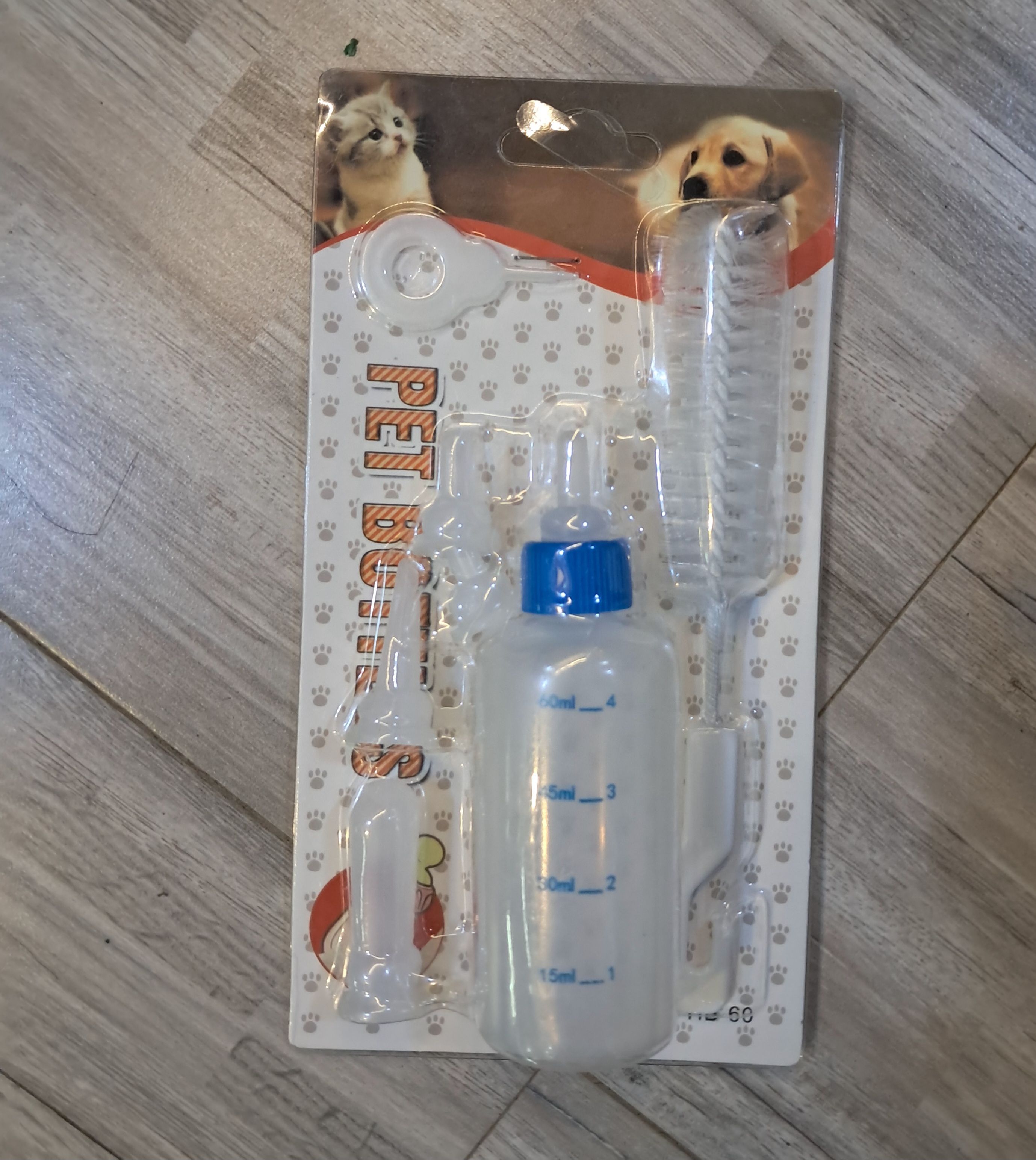 Kitten Cat Milk Care Feeding Bottle Set 60ml