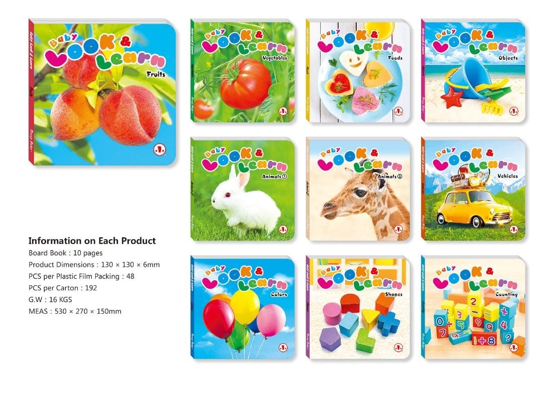 Look and Learn Hard Cover Books set of 10