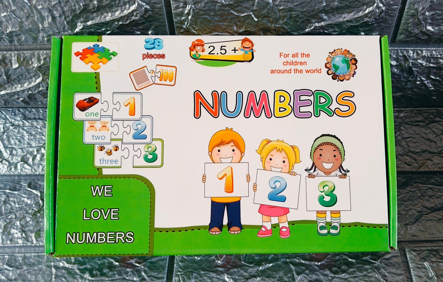 Alphabet Puzzle Jigsaw Flash Cards -28 Pcs