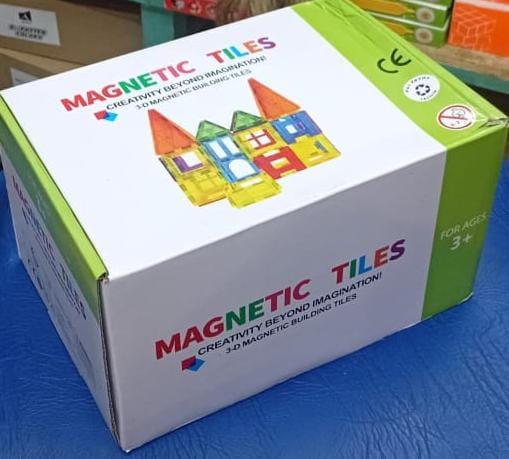 Magnet Building Tiles Clear Magnetic 3D Blocks
