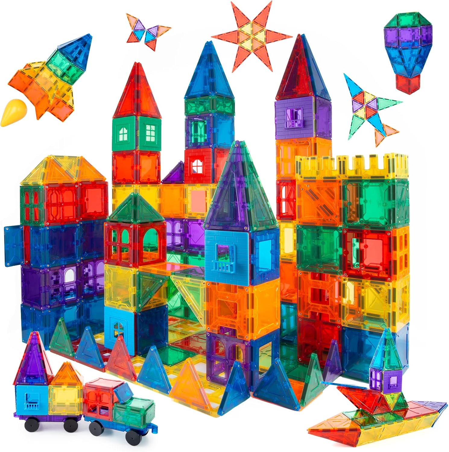 Magnet Building Tiles Clear Magnetic 3D Blocks