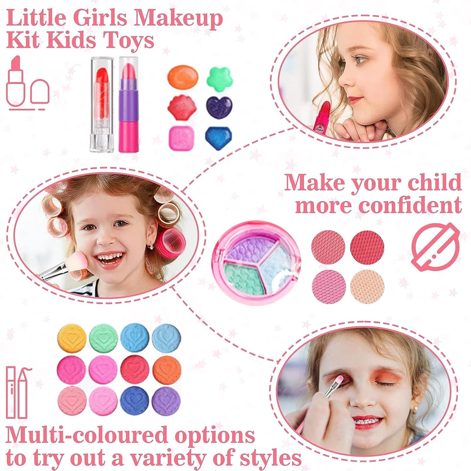 Kids Makeup Kit for Girl, 54PCS