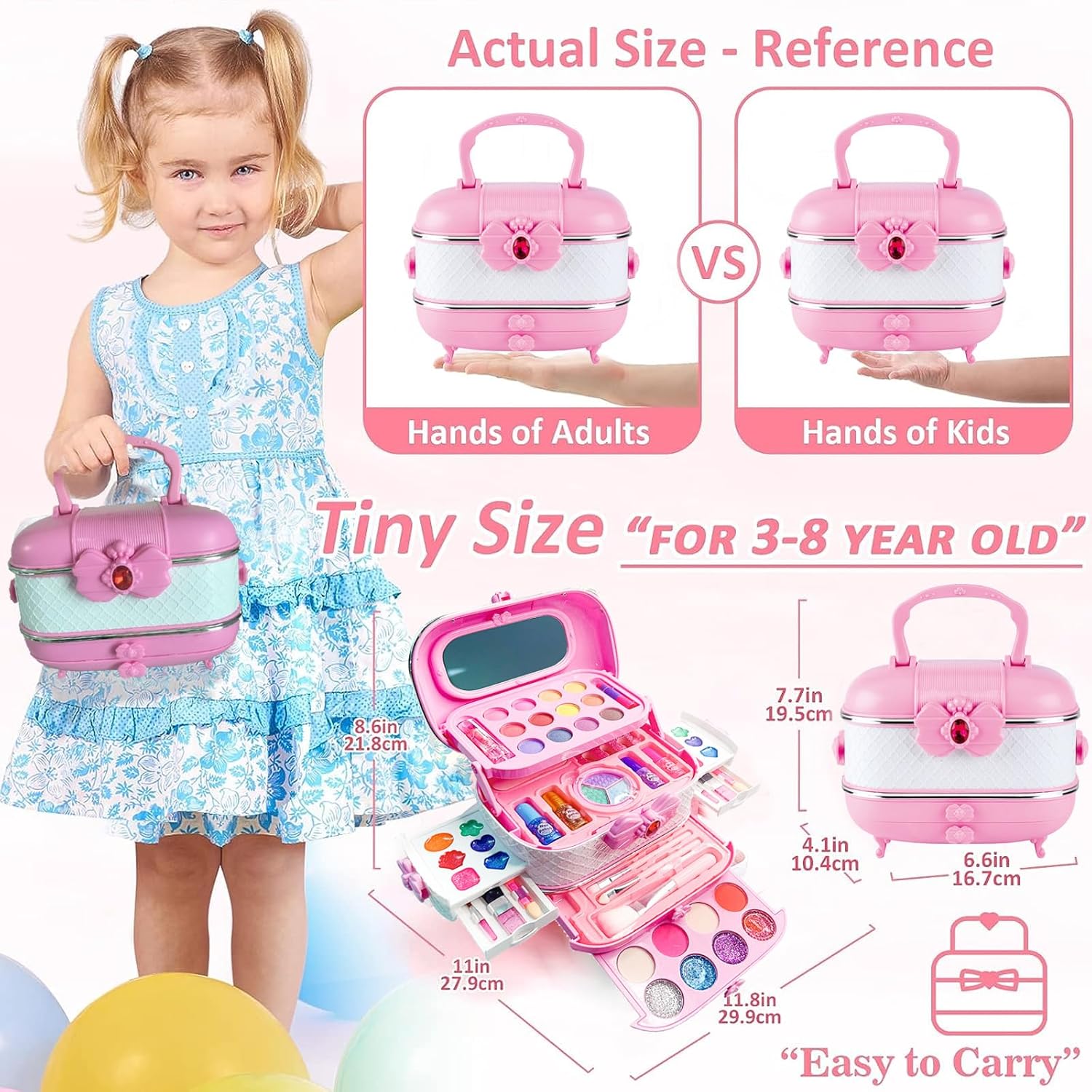 Kids Makeup Kit for Girl, 54PCS