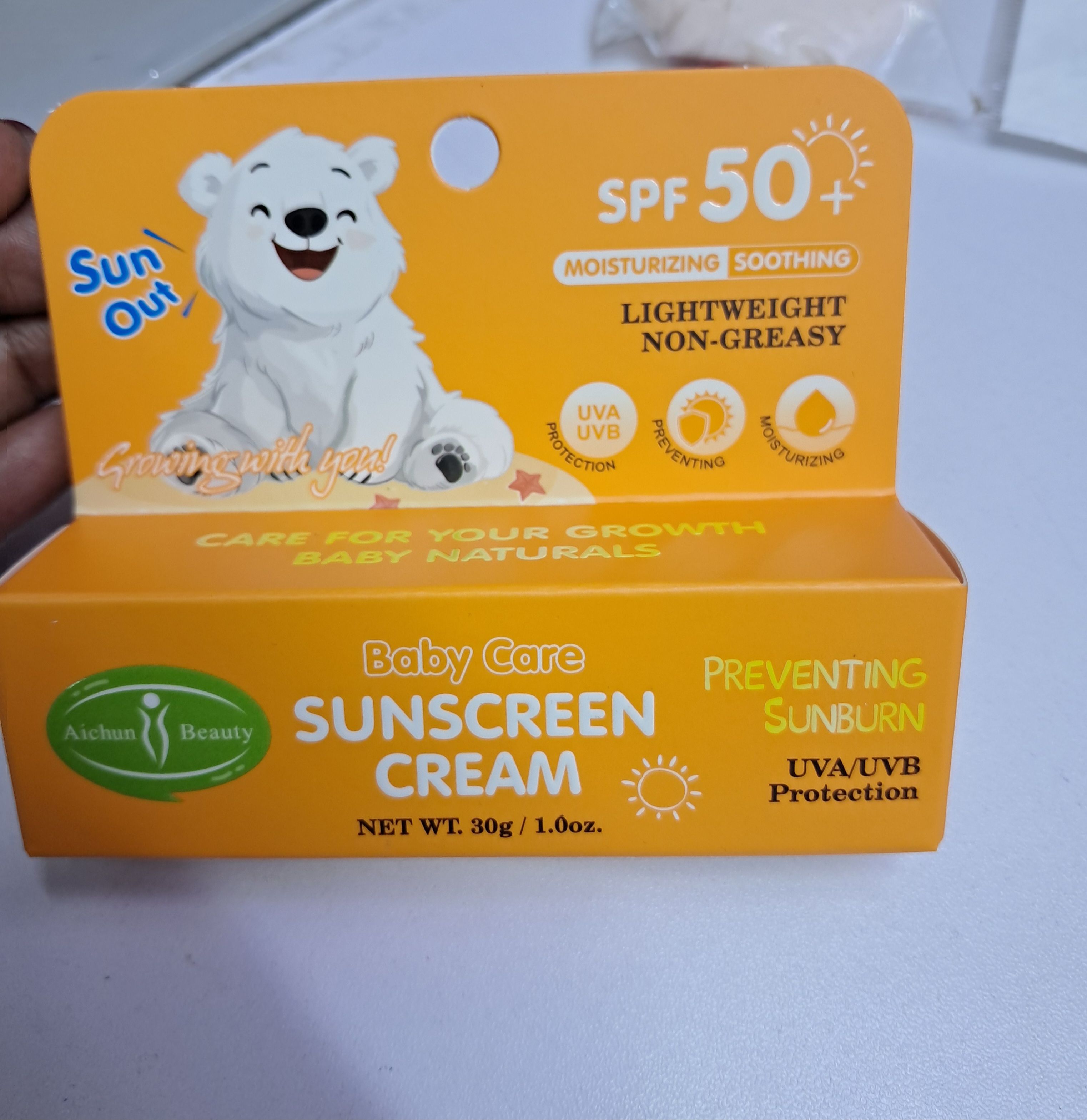 Baby Care Sunscreen Cream with SPF 50+ for kids