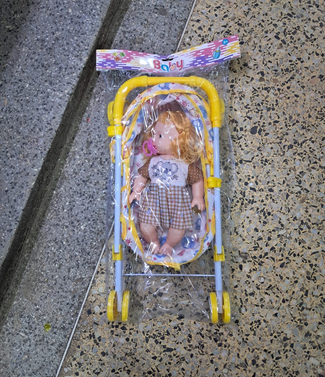 Baby Stroller Set comes with a Baby Doll,