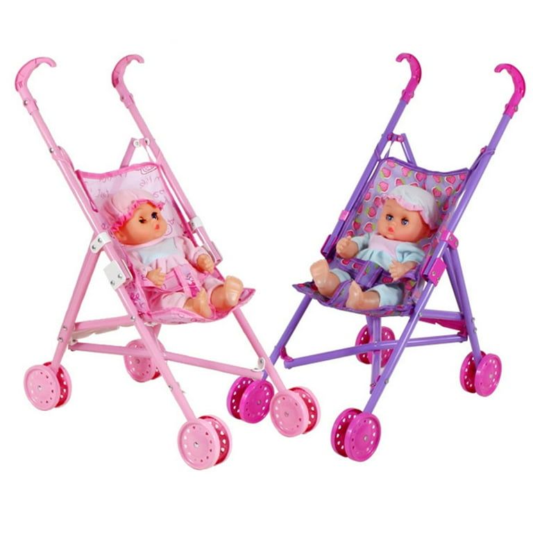 Baby Stroller Set comes with a Baby Doll,