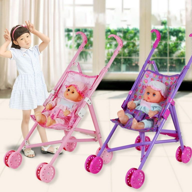 Baby Stroller Set comes with a Baby Doll,