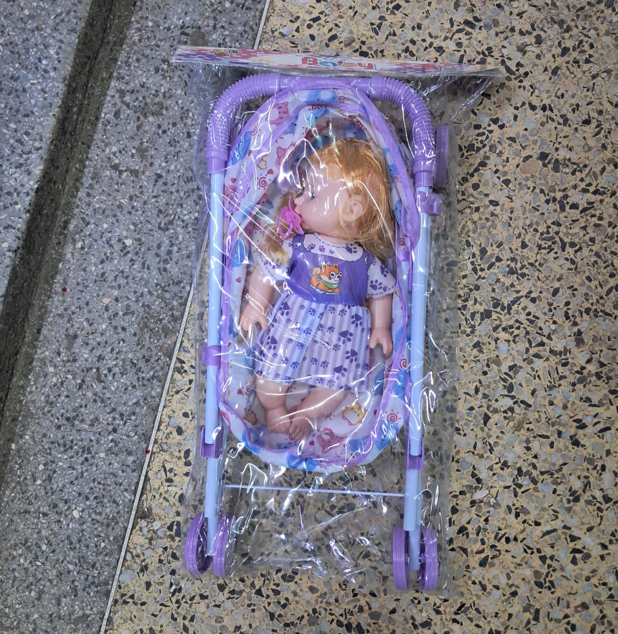 Baby Stroller Set comes with a Baby Doll,