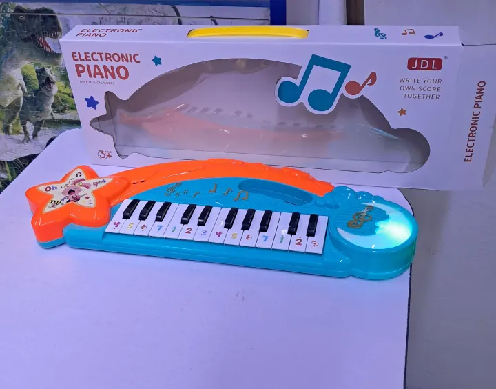 child's electronic keyboard piano.