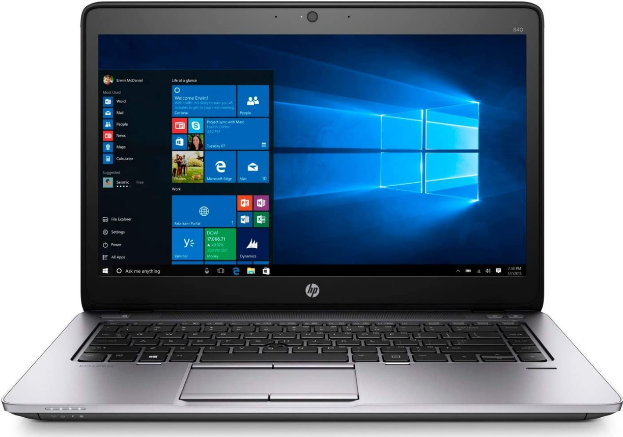 {Anniversary Offer} HP EliteBook 840 G2 Intel core i7  8GB RAM | 256GB SSD  14'' inch Display  Refurbished Laptop Computer Notebook Windows Office Installed High Quality Pc