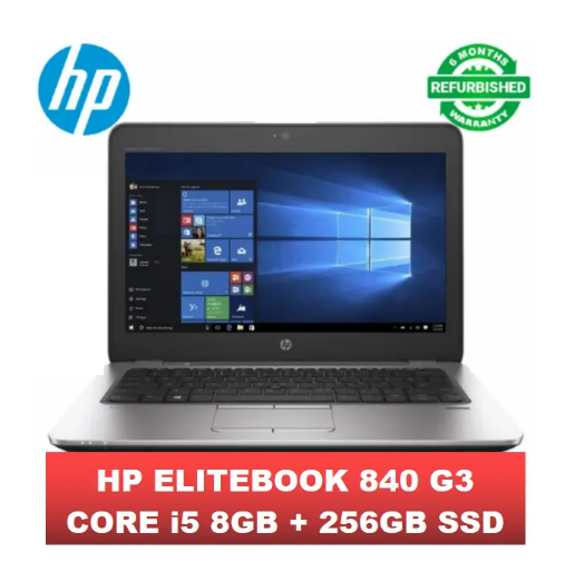 {Special Offer}[Core i5+8gb+256gb+14''] Refurbished Hp Elitebook 840 G3 Laptop Intel Core i5 6th Gen 8GB 256GB SSD 14" inch Display  Notebook Laptops Computer Windows Office