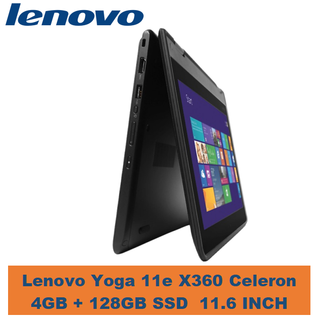 {Lowest Price Offer} Lenovo Thinkpad Yoga 11e X360 Celeron 4GB RAM +  128GB SSD Refurbished Laptop Touchscreen 11.6 Inch Screen Size Laptops With Windows and Office Installed  High Quality Computer