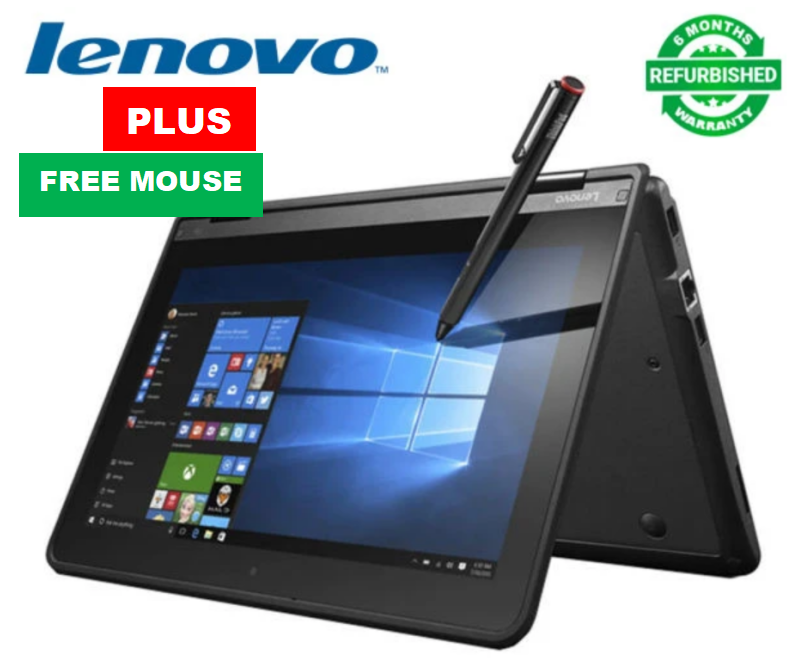 (PROMOTION!) Touchscreen Refurbished Lenovo Thinkpad Yoga 11E X360 2 IN 1 Laptop Intel Core i3 8GB Ram + 128GB SSD 11.6''inch Refurbished Laptop Computer Notebook PLUS FREE WIRED MOUSE
