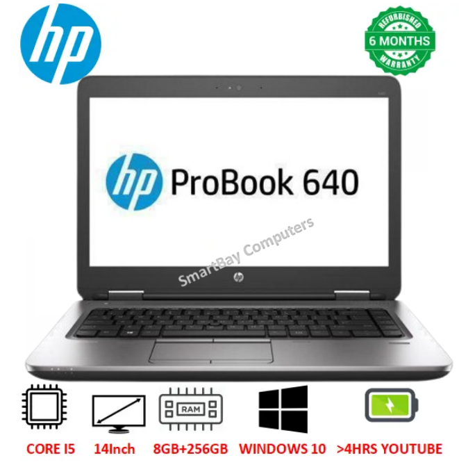 [BLACK FRIDAY SALE!] Hp Elitebook 640 G2 Laptop Intel Core i5 8GB RAM / 256GB SSD 14" Display Refurbished Computer Webcam 640G1 High Quality Notebook Windows & Office Installed PLUS FREE MOUSE