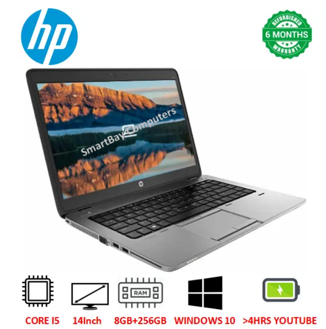 [BLACK FRIDAY SALE!] Hp Elitebook 640 G2 Laptop Intel Core i5 8GB RAM / 256GB SSD 14" Display Refurbished Computer Webcam 640G1 High Quality Notebook Windows & Office Installed PLUS FREE MOUSE
