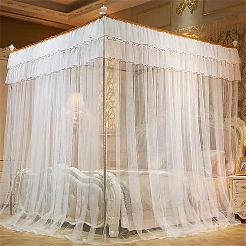 ⚡[promotion {4x6} {5x6} {6x6}] ⚡very cute 🔥🔥 High quality fashioned 4 STANDS MOSQUITO NETS durable CLASIC 4 STANDS NETS VERY STRONG TO HANDLE ANY THING very cute🔥🥰 CLASSIC MOSQUITO