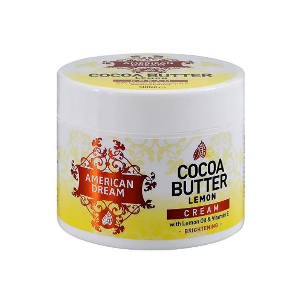 American Dream Lemon Cocoa Butter For Skin Brightening Kojic Acid - 500ml