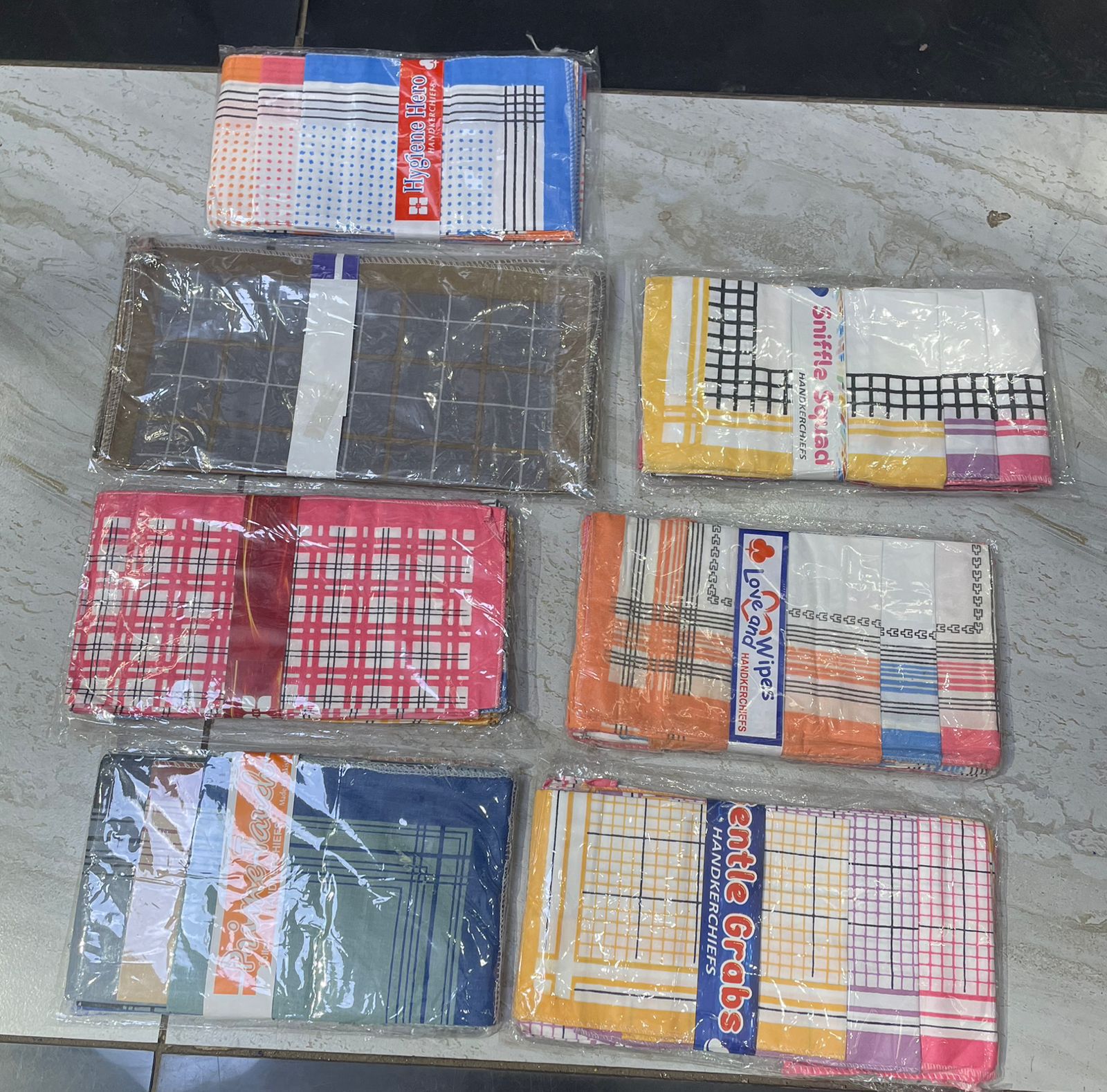 Pure Cotton Handkerchiefs 12 pcs - 30x30cm