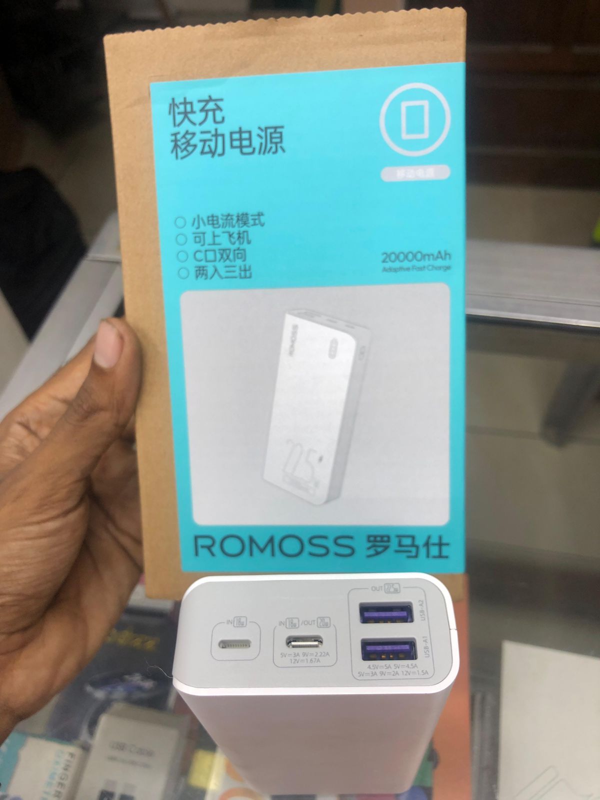 Romoss Powerbank Fast Charging 20000mah, 22.5W
