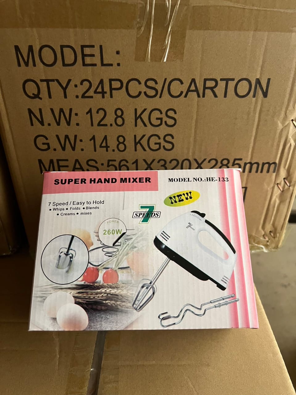 🪄✨️CLEARANCE SALE ✨️✨️Scarlett Electric Hand Mixer, 7 Speed Options Portable Handheld Mixer.] The electric mini hand mixer has 2 stainless steel dough hooks, which can easily mix dough and heavier ca