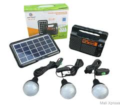 ▪️✨️NEW In✨️▪️Solar Energy System Kit Easy Power EP-0138 portable solar power lighting system with FM radio Rechargeable lithium battery and solar panel and bulbs😅✔️