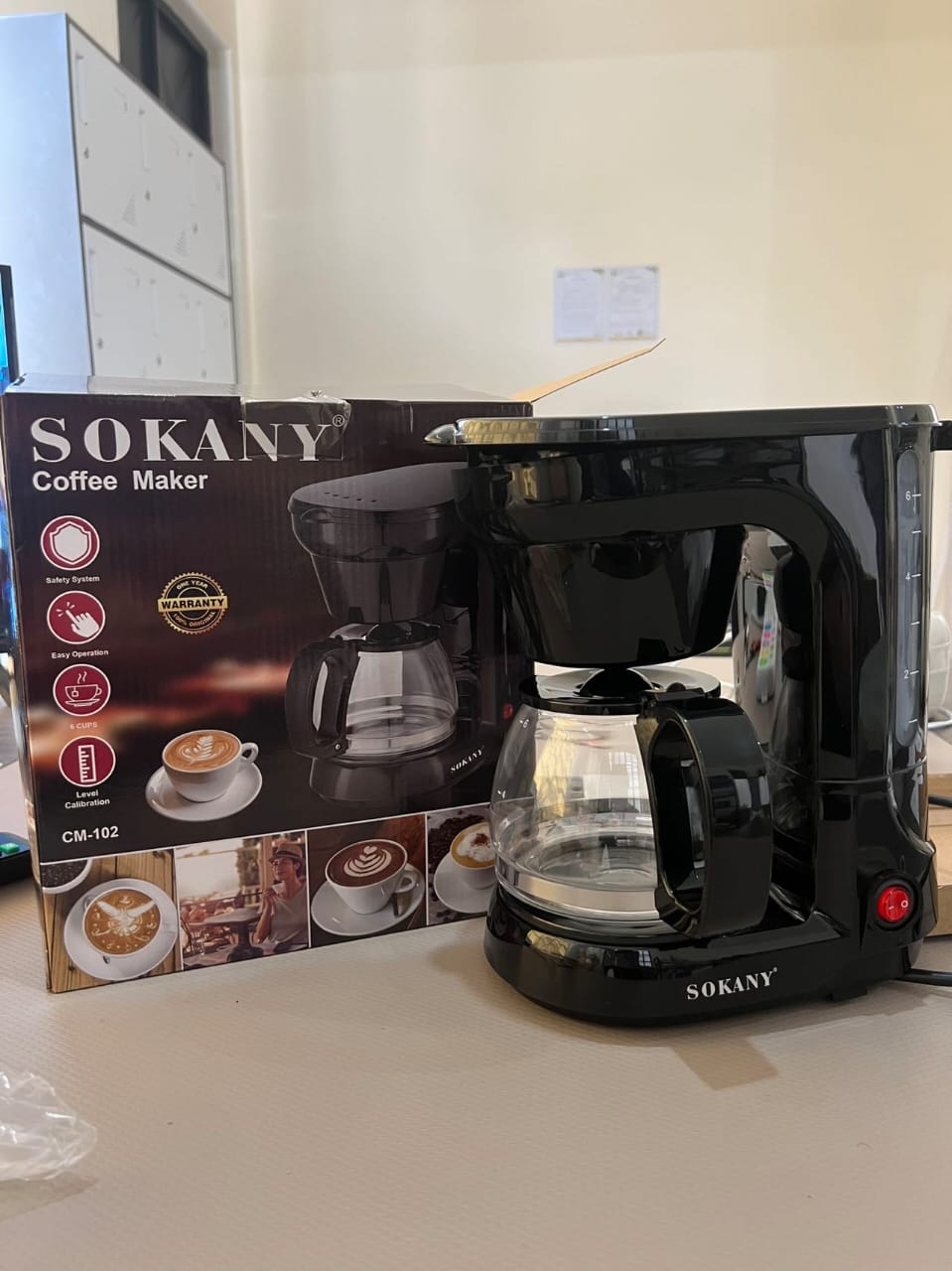 🍊OFFER PRICE 🍊Sokany Automatic Home Office Coffee Machine With Pot.Anti-drip device, safe and reliable.
Not only can brew tea, but also can be used to cook coffee.
Mobile filter, easy to clean, prov
