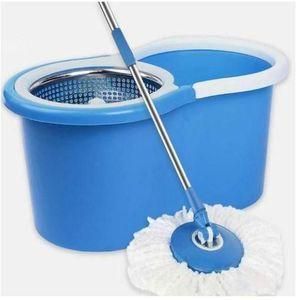 360 Degree Spin Mop and Bucket Blue - Metallic.Features
A simple blue color design
Microfiber mop heads with a gentle and soft feel; also machine washable
Drain hole to help remove excess water when n