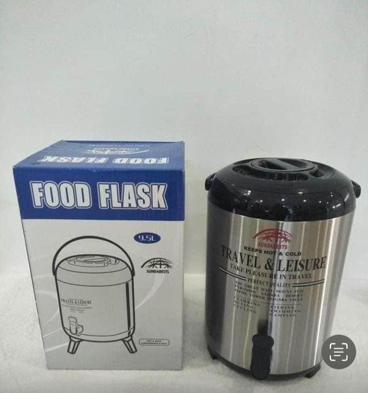 Sundabest 9.5ltr tea urn double tap.Boil up to  cups at once with  Litre water capacity making ideal for social events, conferences and large gatherings. Portable Thermo-flask for hot water 7 beverage