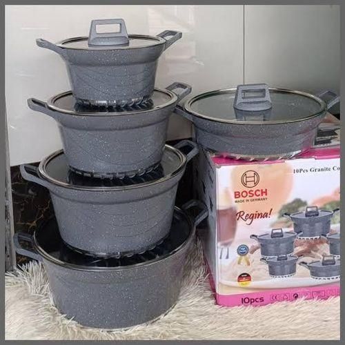 ▪️🥭BEST DEALS 🥭▪️Bosch 10 PCS Granite Cookware Set Regina German Non-stick Cooking Pots.✔️ Premium Granite Non-stick Coating – Scratch-resistant, toxin-free, and easy to clean
✔️ 10-Piece Set – Incl