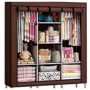 🥭NEW TRENd🥭🧏SHOP WITH THE BEST DISCOUNTS 🧏TC Metallic Portable 3 Column Cloth Wardrobe.. It's perfect for all your clothes storage needs, highly portable and convenient